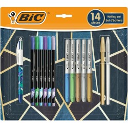 ZESTAW DŁUGOPIS BIC 4 COLOURS DECOR 6 PISAKÓW INTENSITY FINE BIC KIDS METALLIC 503884 5 MARKERÓW PERMANENTNYCH INTENSITY METALLI
