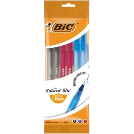 DŁUGOPIS JEDNORAZOWY BIC ROUND STIC CLASSIC 929071 MIX 1.0MM 6SZT