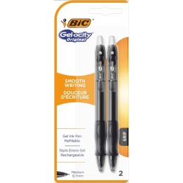 DŁUGOPIS ŻELOWY BIC GEL-OCITY ORIGINAL 964760 CZARNY 0.7MM BLISTER 2SZT