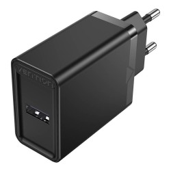 ŁADOWARKA SIECIOWA VENTION FACB0-EU USB 22.5W (CZARNA)