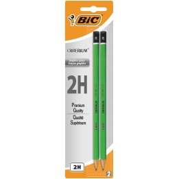 OŁÓWEK OSTRZONY SZEŚCIOKĄTNY BIC CRITERIUM 550 2H 861127 2H BLISTER 2SZT