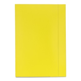 TECZKA Z GUMKĄ A4 EMERSON ŻÓŁTA TEKTURA 300 G/M²