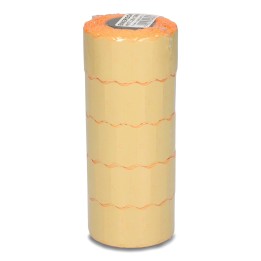 ETYKIETY SAMOPRZYLEPNE 26X12MM DO METKOWNIC EMERSON POMARAŃCZOWE 5ROLEK*800SZT