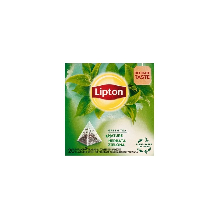 HERBATA ZIELONA LIPTON GREEN NATURE 20 TOREBEK