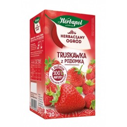 HERBATA TRUSKAWKA Z POZIOMKĄ HERBAPOL HERBACIANY OGRÓD 20 TOREBEK