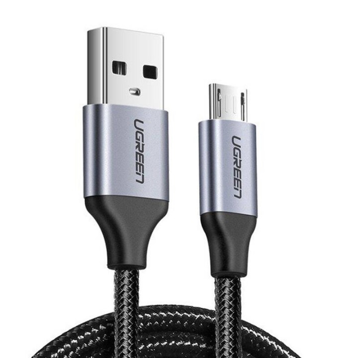 KABEL USB DO MICRO USB UGREEN US290 QC 3.0 2.4A 2M (CZARNY)