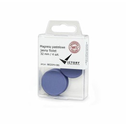 MAGNESY 32MM VICTORY OFFICE PRODUCTS 5032KM4-081 PASTELOWE JASNOFIOLETOWE 4SZT