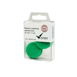 MAGNESY 32MM VICTORY OFFICE PRODUCTS 5032KM4-151 PASTELOWE SELEDYNOWE 4SZT