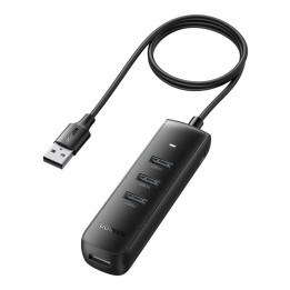 Hub UGREEN CM416 4-portowy 1m (czarny)