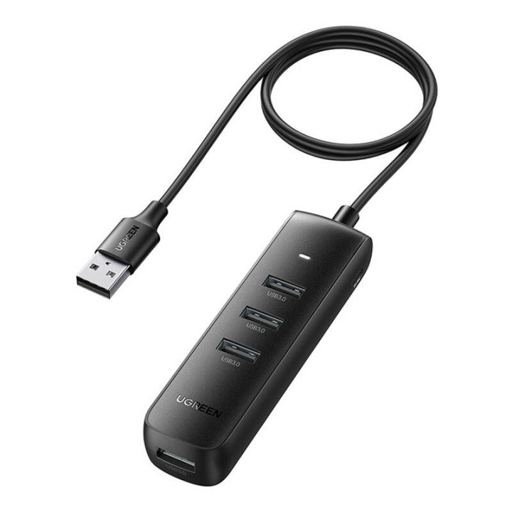 Hub UGREEN CM416 4-portowy 1m (czarny)