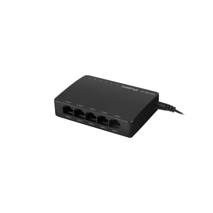 LANBERG PRZEŁĄCZNIK 5X 1GB/S GIGABIT 12V ETHERNET DSP2-1005-12V