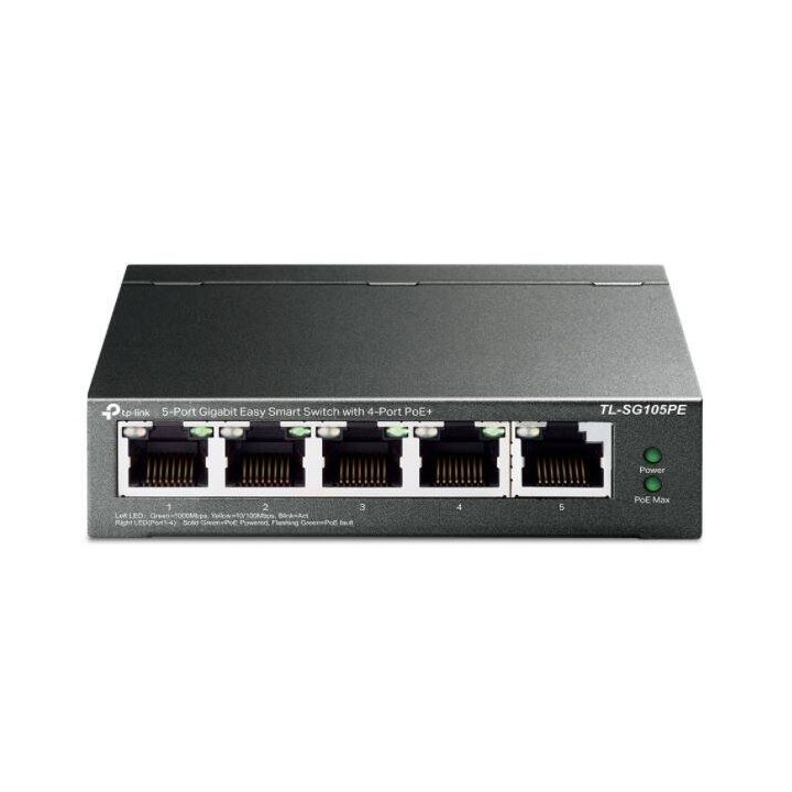 TP-LINK PRZEŁĄCZNIK SG105PE SWITCH SMART 5XGB (4XPOE+)