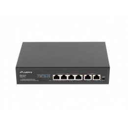 LANBERG SWITCH 4X100MB POE+/2X 100MB RSFE-4P-2FE-60