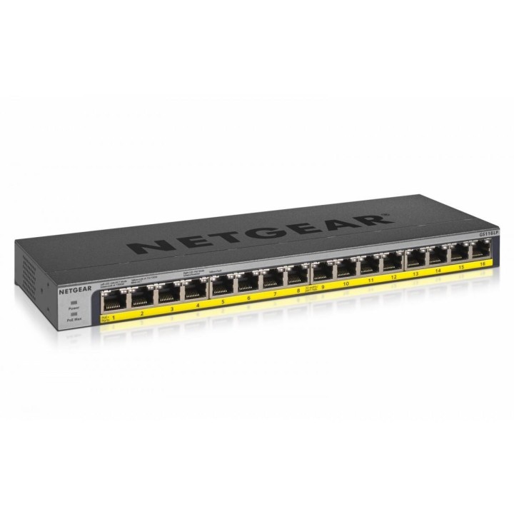 NETGEAR PRZEŁĄCZNIK GS116LP SWITCH NIEZARZĄDZALNY 16XGE POE+