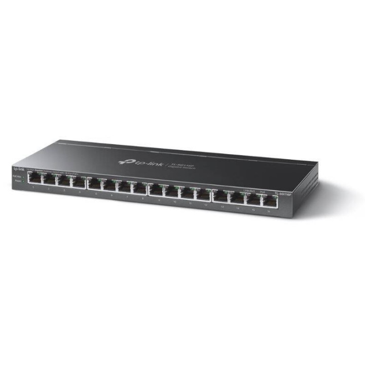 TP-LINK PRZEŁĄCZNIK NIEZARZĄDZALNE SG116P 16XGE (16XPOE+)