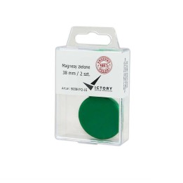 MAGNESY 38MM VICTORY OFFICE PRODUCTS 5038KM2-15 ZIELONE 2SZT