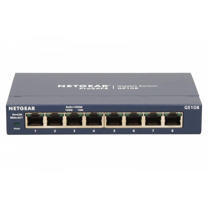 NETGEAR SWITCH UNMANAGED PLUS 8XGE - GS108GE