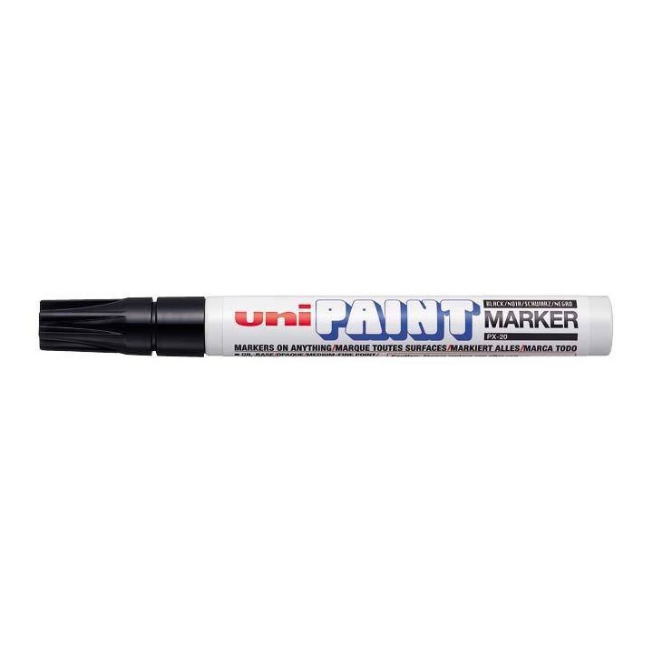 MARKER OLEJOWY UNI PX-20 66855 CZARNY OKRĄGŁA KOŃCÓWKA 2.2-2.8MM