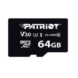 PATRIOT KARTA MICROSDHC 64GB VX V30 C10 UHS-I U3