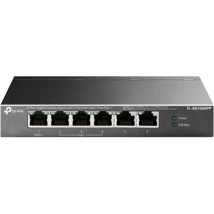 TP-LINK PRZEŁĄCZNIK SG1006PP 6GE (3POE+ 1POE++)