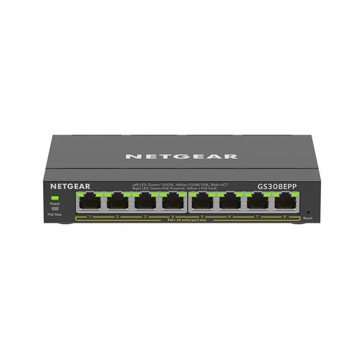 NETGEAR PRZEŁĄCZNIK SWITCH GS308EPP 8XGE POE+