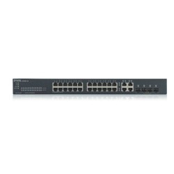 ZYXEL PRZEŁĄCZNIK GS1920-24V2 28 PORT SMART MANAGED SWITCH 24XGB 4XGB STANDALONE OR NEBULAFLEX CLOUD