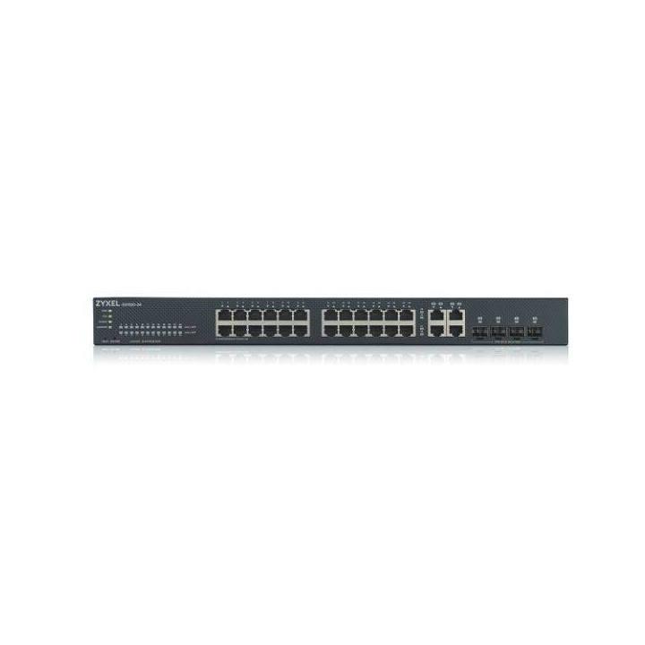 ZYXEL PRZEŁĄCZNIK GS1920-24V2 28 PORT SMART MANAGED SWITCH 24XGB 4XGB STANDALONE OR NEBULAFLEX CLOUD