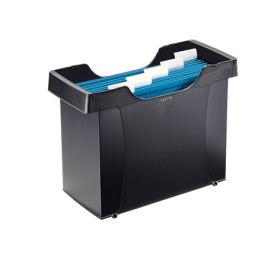 PUDŁO ARCHIWIZACYJNE 395X273X170MM LEITZ Z 5 TECZKAMI 19930395 CZARNY PLASTIK
