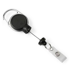 MECHANIZM ŚCIĄGAJĄCY Z PASKIEM NA ZATRZASK I KÓŁKIEM 60CM DURABLE EXTRA STRONG 832901 CZARNY