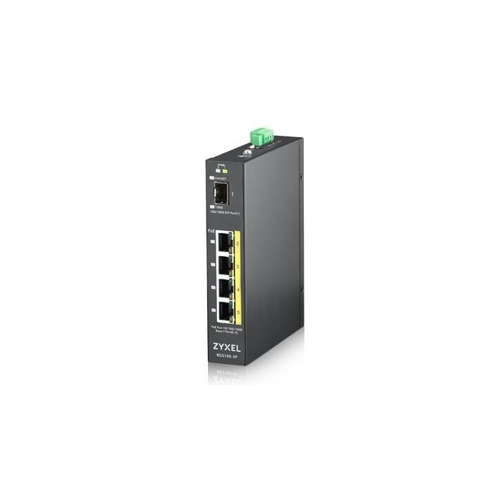 ZYXEL RGS100-5P SWITCH UNMANAGED POE SFP