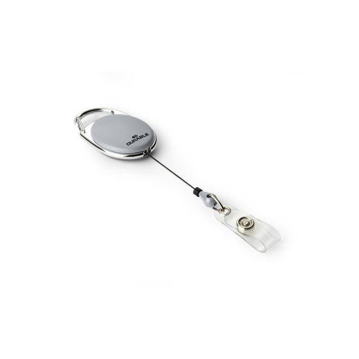 MECHANIZM ŚCIĄGAJĄCY Z PASKIEM NA ZATRZASK 80CM DURABLE JOJO STYLE 832410 SZARY
