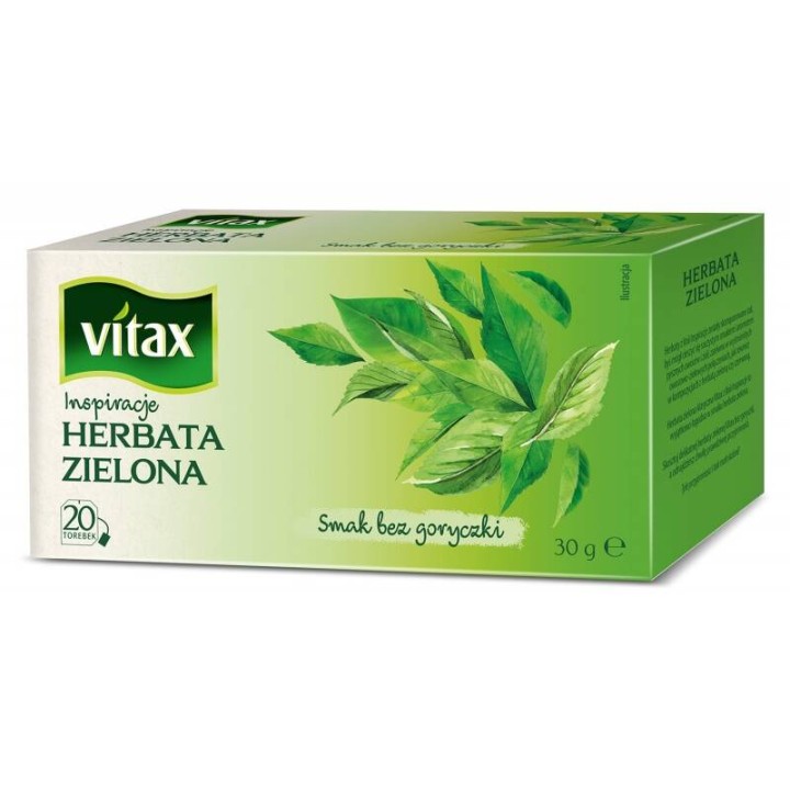HERBATA ZIELONA VITAX INSPIRATIONS 20 TOREBEK