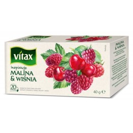 HERBATA MALINA I WIŚNIA VITAX INSPIRATIONS 20 TOREBEK