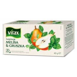 HERBATA MELISA I GRUSZKA VITAX INSPIRATIONS 20 TOREBEK