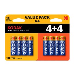 BATERIA ALKALICZNA AA KODAK MAX ALKALINE 30419902 4+4SZT