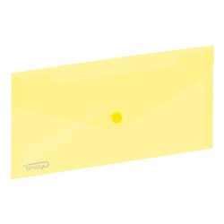 TECZKA KOPERTOWA NA GUZIK 254X130MM GRAND ZP042 120-1481 TRANPARENTNA ŻÓŁTA PP