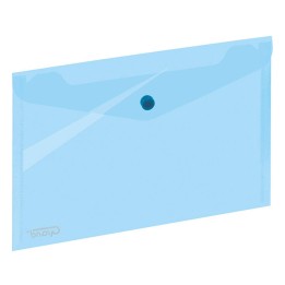 TECZKA KOPERTOWA NA GUZIK A5 GRAND 043 120-1254 TRANSPARENTNA NIEBIESKA PP