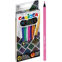 KREDKI OŁÓWKOWE METALICZNE CARIOCA 43164 METALLIC 170-2567 12KOL