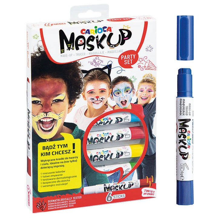 KREDKI DO TWARZY WYKRĘCANE CARIOCA 43052 MASKUP 170-2508 6KOL