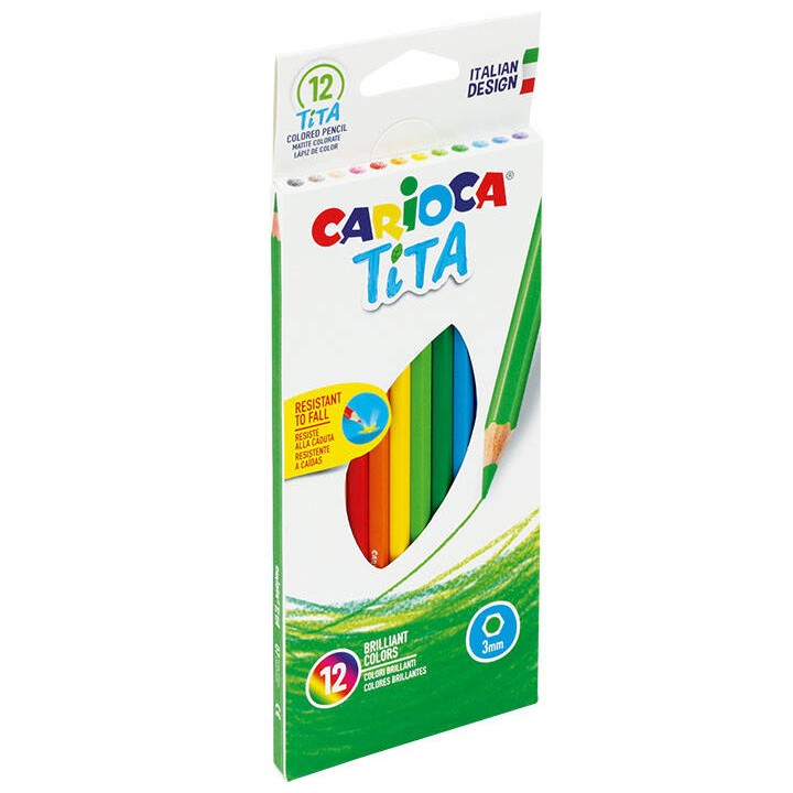 KREDKI OŁÓWKOWE BEZDRZEWNE CARIOCA 42793 TITA 170-2326 12KOL