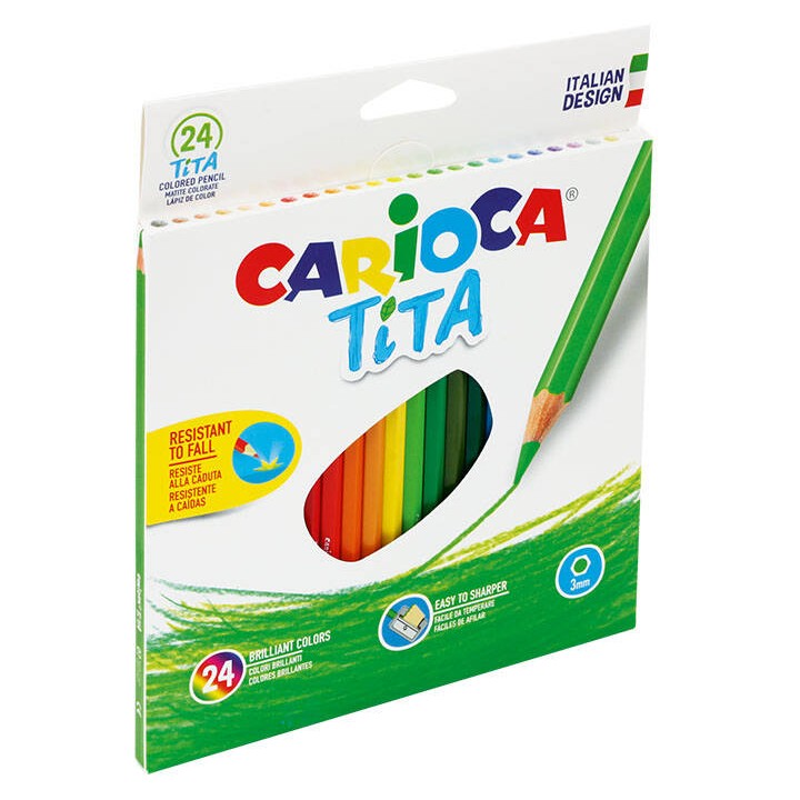KREDKI OŁÓWKOWE BEZDRZEWNE CARIOCA 42794 TITA 170-2327 24KOL