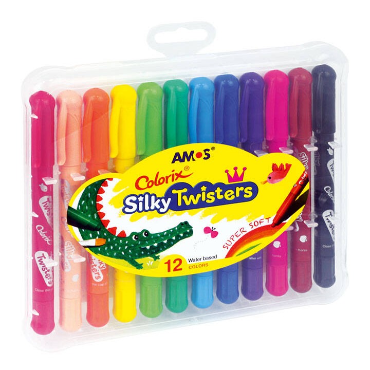 KREDKI AMOS CST12 SILKY TWISTERS 170-2225 12KOL