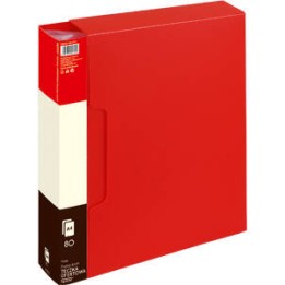ALBUM OFERTOWY A4 GRAND 9008 120-1211 CZERWONY PVC 80 KIESZENI