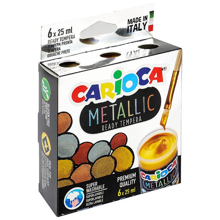 FARBA TEMPERA CARIOCA KO026 170-2623 25ML 6KOL