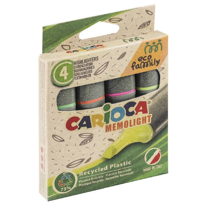 ZAKREŚLACZE 1-5MM CARIOCA 43098 160-2312 MIX*4 ŚCIĘTA 4SZT