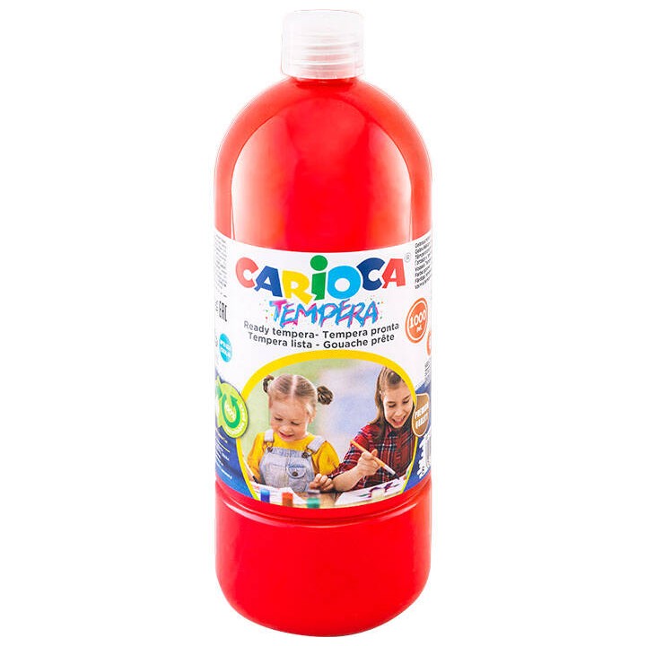 FARBA TEMPERA CARIOCA 40430/10 170-2643 1000ML CZERWONA
