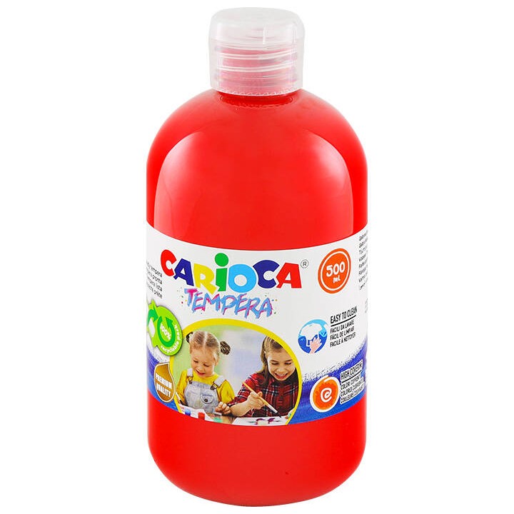 FARBA TEMPERA CARIOCA 40427/10 170-2650 500ML CZERWONA