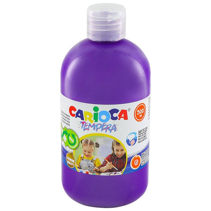 FARBA TEMPERA CARIOCA 40427/18 170-2666 500ML FIOLETOWA