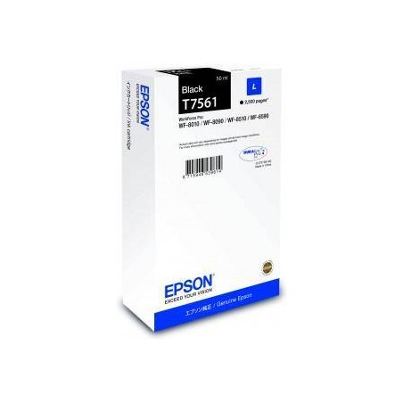 Tusz oryginalny EPSON T756140 C13T756140 Czarny  50 ml