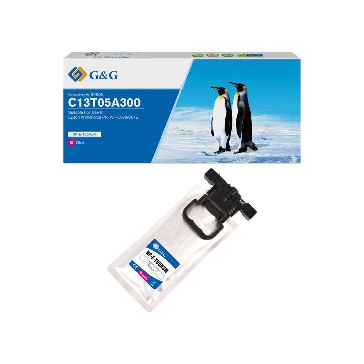 G&G KOMPATYBILNY INK / TUSZ Z C13T05A300, MAGENTA, 20000S, NP-E-T05A3M-A, DLA EPSON WF-C87XR